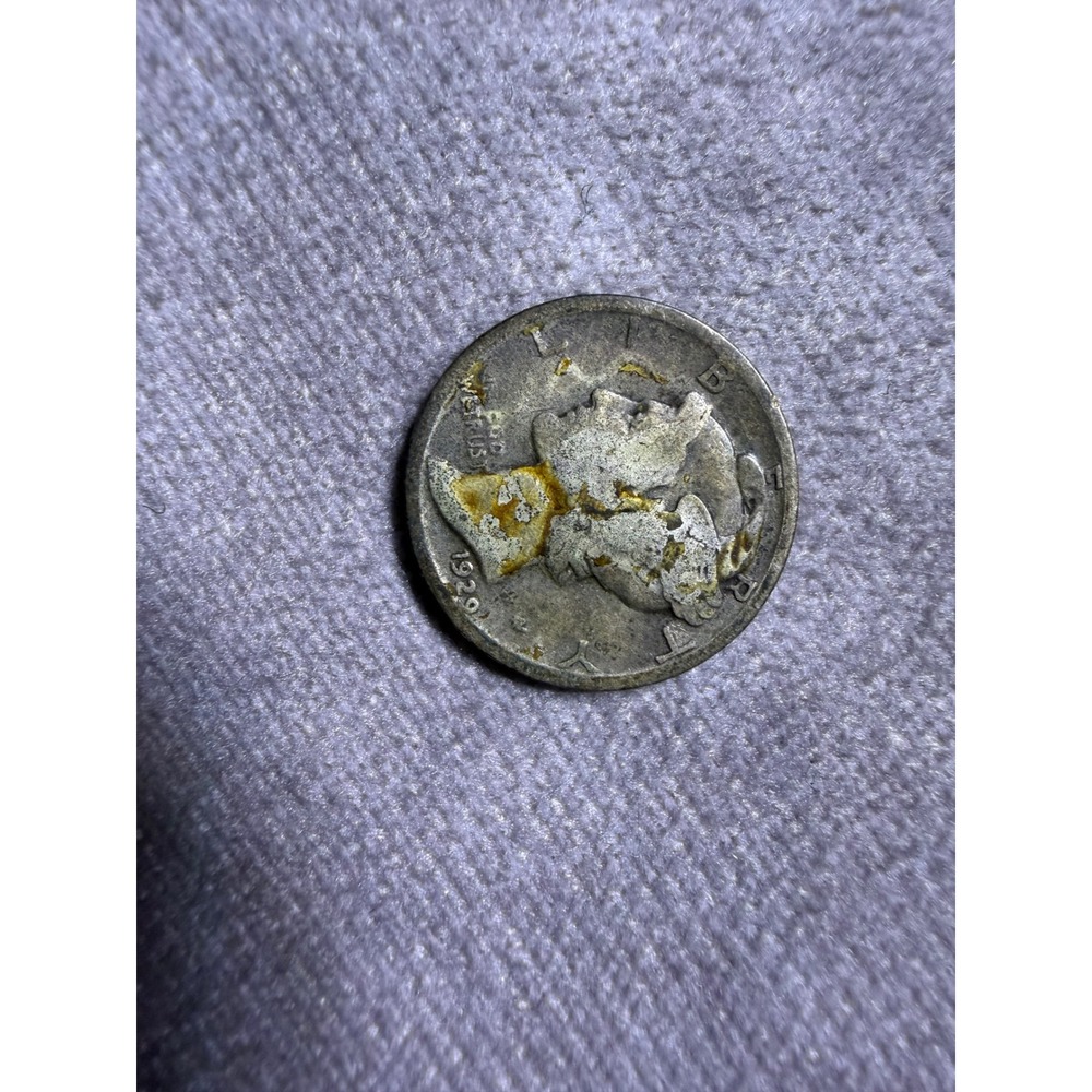 1929 Mercury Dime 90% Silver Winged Liberty Head US Coin Philadelphia Mint